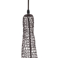 GLOBOSTAR® KENTUCKY 01875 Vintage Κρεμαστό Φωτιστικό Οροφής με Ντουί 1 x E27 AC 220-240V IP20 - Καφέ - Μ50 x Π50 x Υ90cm