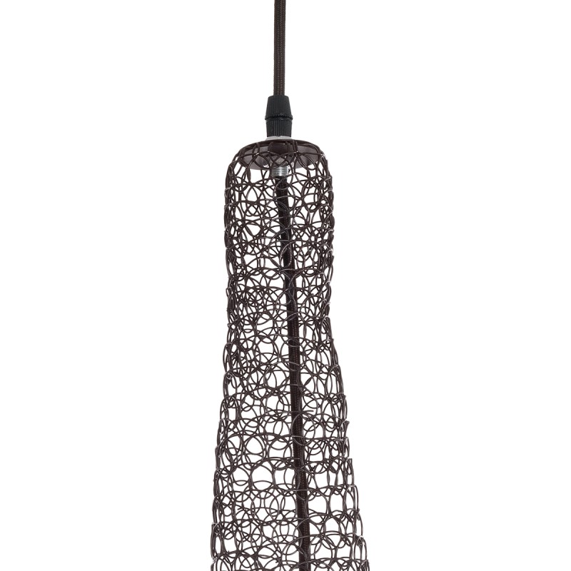 GLOBOSTAR® KENTUCKY 01875 Vintage Κρεμαστό Φωτιστικό Οροφής με Ντουί 1 x E27 AC 220-240V IP20 - Καφέ - Μ50 x Π50 x Υ90cm