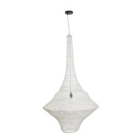 GLOBOSTAR® KENTUCKY 01877 Vintage Κρεμαστό Φωτιστικό Οροφής με Ντουί 1 x E27 AC 220-240V IP20 - Λευκό - Μ80 x Π80 x Υ140cm