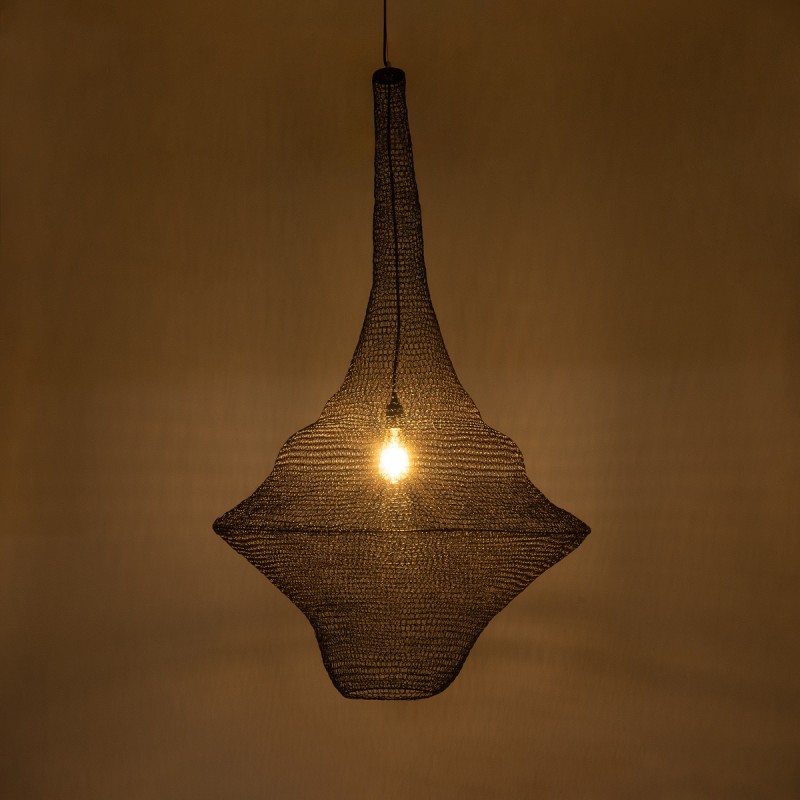 GLOBOSTAR® KENTUCKY 01878 Vintage Κρεμαστό Φωτιστικό Οροφής με Ντουί 1 x E27 AC 220-240V IP20 - Καφέ - Μ80 x Π80 x Υ140cm
