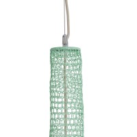 GLOBOSTAR® KENTUCKY 01879 Vintage Κρεμαστό Φωτιστικό Οροφής με Ντουί 1 x E27 AC 220-240V IP20 - Τιρκουάζ - Μ80 x Π80 x Υ140cm