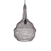 GLOBOSTAR® KENTUCKY 01881 Vintage Κρεμαστό Φωτιστικό Οροφής με Ντουί 1 x E27 AC 220-240V IP20 - Καφέ - Μ30 x Π30 x Υ50cm