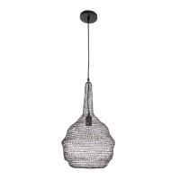 GLOBOSTAR® KENTUCKY 01881 Vintage Κρεμαστό Φωτιστικό Οροφής με Ντουί 1 x E27 AC 220-240V IP20 - Καφέ - Μ30 x Π30 x Υ50cm