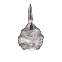 GLOBOSTAR® KENTUCKY 01881 Vintage Κρεμαστό Φωτιστικό Οροφής με Ντουί 1 x E27 AC 220-240V IP20 - Καφέ - Μ30 x Π30 x Υ50cm