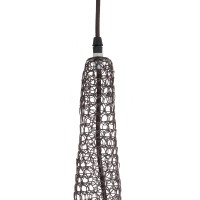 GLOBOSTAR® KENTUCKY 01881 Vintage Κρεμαστό Φωτιστικό Οροφής με Ντουί 1 x E27 AC 220-240V IP20 - Καφέ - Μ30 x Π30 x Υ50cm