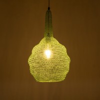 GLOBOSTAR® KENTUCKY 01882 Vintage Κρεμαστό Φωτιστικό Οροφής με Ντουί 1 x E27 AC 220-240V IP20 - Τιρκουάζ - Μ30 x Π30 x Υ50cm
