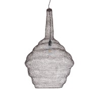 GLOBOSTAR® KENTUCKY 01884 Vintage Κρεμαστό Φωτιστικό Οροφής με Ντουί 1 x E27 AC 220-240V IP20 - Καφέ - Μ60 x Π60 x Υ90cm