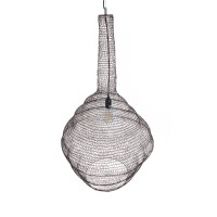 GLOBOSTAR® KENTUCKY 01884 Vintage Κρεμαστό Φωτιστικό Οροφής με Ντουί 1 x E27 AC 220-240V IP20 - Καφέ - Μ60 x Π60 x Υ90cm
