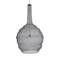 GLOBOSTAR® KENTUCKY 01887 Vintage Κρεμαστό Φωτιστικό Οροφής με Ντουί 1 x E27 AC 220-240V IP20 - Καφέ - Μ90 x Π90 x Υ150cm