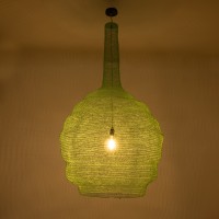 GLOBOSTAR® KENTUCKY 01888 Vintage Κρεμαστό Φωτιστικό Οροφής με Ντουί 1 x E27 AC 220-240V IP20 - Τιρκουάζ - Μ90 x Π90 x Υ150cm