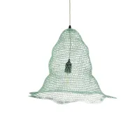 GLOBOSTAR® KENTUCKY 01891 Vintage Κρεμαστό Φωτιστικό Οροφής με Ντουί 1 x E27 AC 220-240V IP20 - Τιρκουάζ - Μ50 x Π50 x Υ48cm