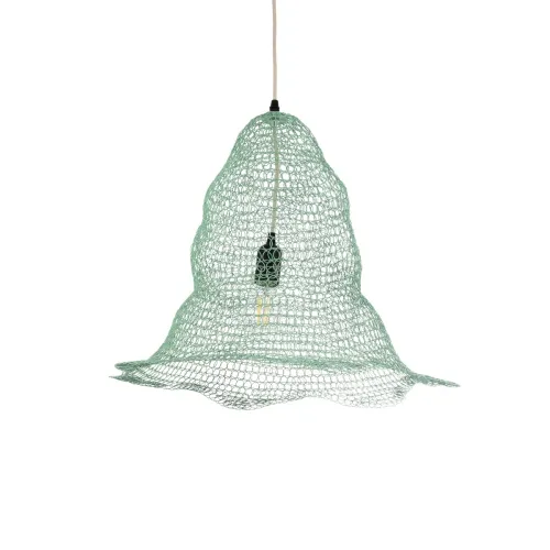 GLOBOSTAR® KENTUCKY 01891 Vintage Κρεμαστό Φωτιστικό Οροφής με Ντουί 1 x E27 AC 220-240V IP20 - Τιρκουάζ - Μ50 x Π50 x Υ48cm