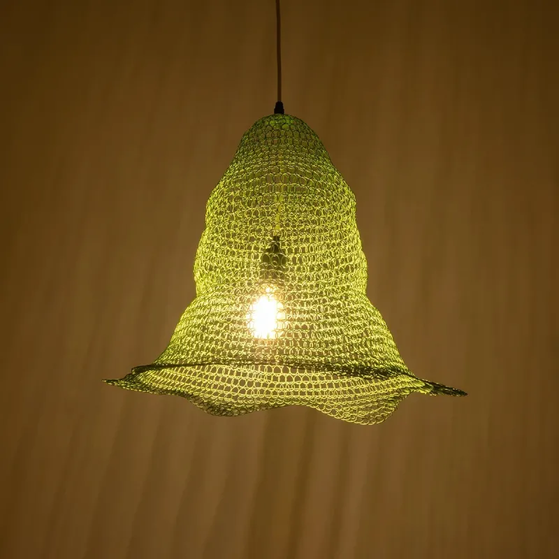 GLOBOSTAR® KENTUCKY 01891 Vintage Κρεμαστό Φωτιστικό Οροφής με Ντουί 1 x E27 AC 220-240V IP20 - Τιρκουάζ - Μ50 x Π50 x Υ48cm