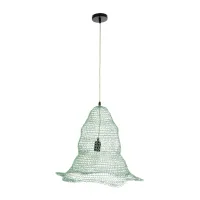 GLOBOSTAR® KENTUCKY 01891 Vintage Κρεμαστό Φωτιστικό Οροφής με Ντουί 1 x E27 AC 220-240V IP20 - Τιρκουάζ - Μ50 x Π50 x Υ48cm