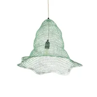 GLOBOSTAR® KENTUCKY 01891 Vintage Κρεμαστό Φωτιστικό Οροφής με Ντουί 1 x E27 AC 220-240V IP20 - Τιρκουάζ - Μ50 x Π50 x Υ48cm