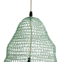 GLOBOSTAR® KENTUCKY 01891 Vintage Κρεμαστό Φωτιστικό Οροφής με Ντουί 1 x E27 AC 220-240V IP20 - Τιρκουάζ - Μ50 x Π50 x Υ48cm