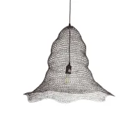 GLOBOSTAR® KENTUCKY 01893 Vintage Κρεμαστό Φωτιστικό Οροφής με Ντουί 1 x E27 AC 220-240V IP20 - Καφέ - Μ60 x Π60 x Υ52cm