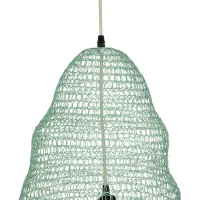 GLOBOSTAR® KENTUCKY 01894 Vintage Κρεμαστό Φωτιστικό Οροφής με Ντουί 1 x E27 AC 220-240V IP20 - Τιρκουάζ - Μ60 x Π60 x Υ52cm