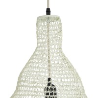 GLOBOSTAR® KENTUCKY 01895 Vintage Κρεμαστό Φωτιστικό Οροφής με Ντουί 1 x E27 AC 220-240V IP20 - Λευκό - Μ40 x Π40 x Υ70cm