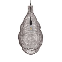 GLOBOSTAR® KENTUCKY 01896 Vintage Κρεμαστό Φωτιστικό Οροφής με Ντουί 1 x E27 AC 220-240V IP20 - Καφέ - Μ40 x Π40 x Υ70cm
