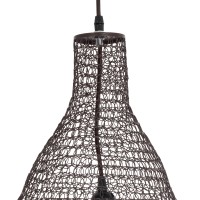 GLOBOSTAR® KENTUCKY 01896 Vintage Κρεμαστό Φωτιστικό Οροφής με Ντουί 1 x E27 AC 220-240V IP20 - Καφέ - Μ40 x Π40 x Υ70cm
