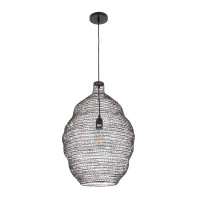 GLOBOSTAR® KENTUCKY 01899 Vintage Κρεμαστό Φωτιστικό Οροφής με Ντουί 1 x E27 AC 220-240V IP20 - Καφέ - Μ40 x Π40 x Y60cm