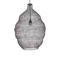 GLOBOSTAR® KENTUCKY 01899 Vintage Κρεμαστό Φωτιστικό Οροφής με Ντουί 1 x E27 AC 220-240V IP20 - Καφέ - Μ40 x Π40 x Y60cm