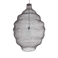 GLOBOSTAR® KENTUCKY 01902 Vintage Κρεμαστό Φωτιστικό Οροφής με Ντουί 1 x E27 AC 220-240V IP20 - Καφέ - Μ80 x Π80 x Y110cm