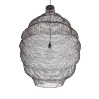 GLOBOSTAR® KENTUCKY 01902 Vintage Κρεμαστό Φωτιστικό Οροφής με Ντουί 1 x E27 AC 220-240V IP20 - Καφέ - Μ80 x Π80 x Y110cm