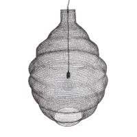 GLOBOSTAR® KENTUCKY 01902 Vintage Κρεμαστό Φωτιστικό Οροφής με Ντουί 1 x E27 AC 220-240V IP20 - Καφέ - Μ80 x Π80 x Y110cm
