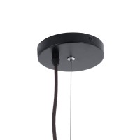 GLOBOSTAR® KENTUCKY 01902 Vintage Κρεμαστό Φωτιστικό Οροφής με Ντουί 1 x E27 AC 220-240V IP20 - Καφέ - Μ80 x Π80 x Y110cm