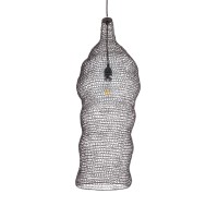 GLOBOSTAR® KENTUCKY 01905 Vintage Κρεμαστό Φωτιστικό Οροφής με Ντουί 1 x E27 AC 220-240V IP20 - Καφέ - Μ30 x Π30 x Y80cm
