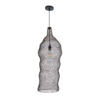 GLOBOSTAR® KENTUCKY 01905 Vintage Κρεμαστό Φωτιστικό Οροφής με Ντουί 1 x E27 AC 220-240V IP20 - Καφέ - Μ30 x Π30 x Y80cm