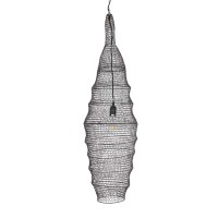 GLOBOSTAR® KENTUCKY 01908 Vintage Κρεμαστό Φωτιστικό Οροφής με Ντουί 1 x E27 AC 220-240V IP20 - Καφέ - Μ30 x Π30 x Y105cm