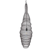 GLOBOSTAR® KENTUCKY 01908 Vintage Κρεμαστό Φωτιστικό Οροφής με Ντουί 1 x E27 AC 220-240V IP20 - Καφέ - Μ30 x Π30 x Y105cm