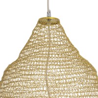 GLOBOSTAR® KENTUCKY 01911 Vintage Κρεμαστό Φωτιστικό Οροφής με Ντουί 1 x E27 AC 220-240V IP20 - Μπεζ - Μ60 x Π60 x Υ80cm