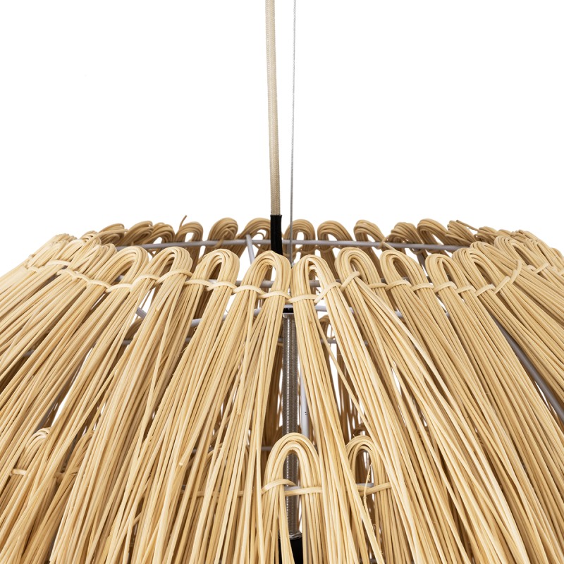 GLOBOSTAR® ARCHIPELAGO 01913 Boho Κρεμαστό Φωτιστικό Οροφής με Ντουί 1 x E27 AC 220-240V IP20 - Μπεζ - Μ80 x Π80 x Υ100cm