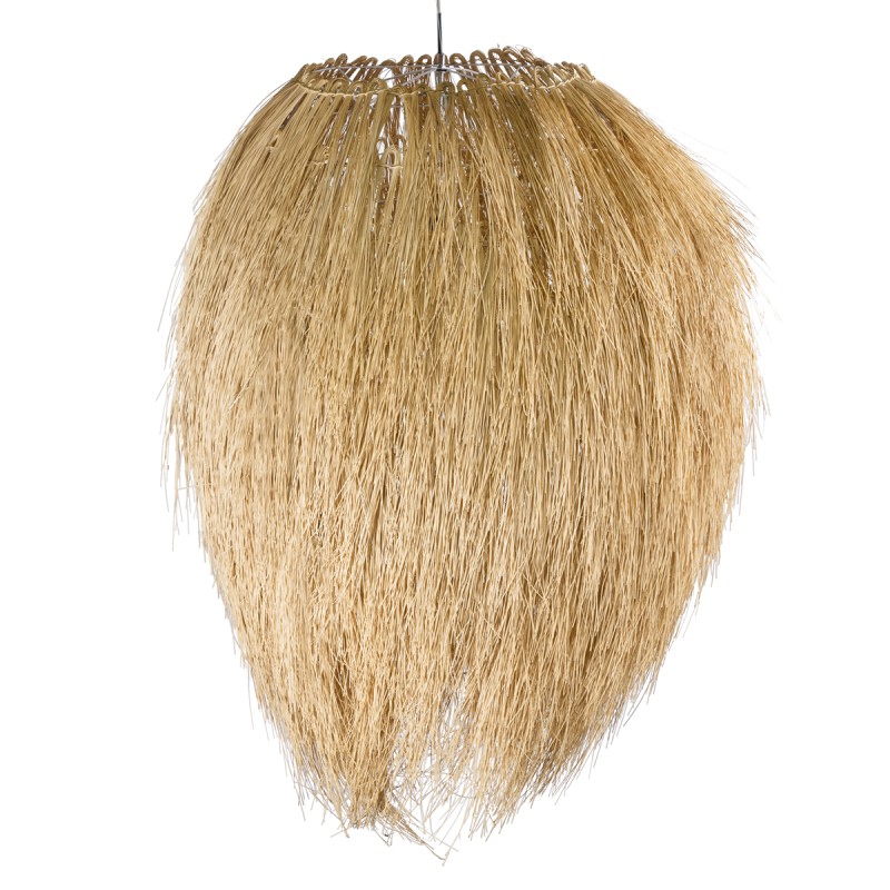GLOBOSTAR® ARCHIPELAGO 01914 Boho Κρεμαστό Φωτιστικό Οροφής με Ντουί 1 x E27 AC 220-240V IP20 - Μπεζ - Μ120 x Π120 x Υ140cm