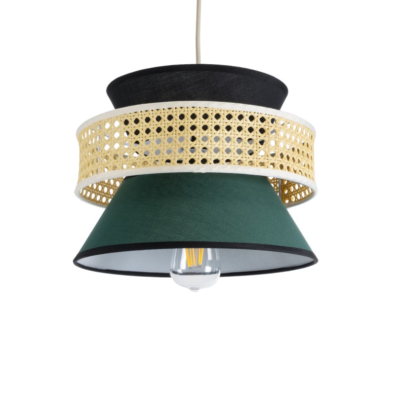 GLOBOSTAR® SAIGE 01915 Boho Κρεμαστό Φωτιστικό Οροφής με Ντουί 1 x E27 AC 220-240V IP20 - Πολύχρωμο - Μ30 x Π30 x Υ22cm