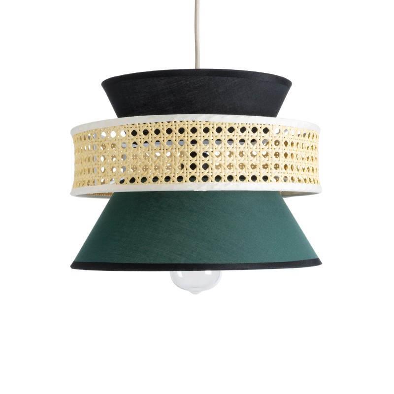 GLOBOSTAR® SAIGE 01915 Boho Κρεμαστό Φωτιστικό Οροφής με Ντουί 1 x E27 AC 220-240V IP20 - Πολύχρωμο - Μ30 x Π30 x Υ22cm