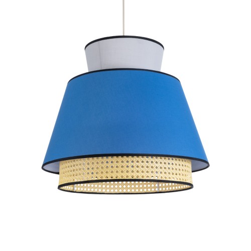 GLOBOSTAR® SAIGE 01918 Boho Κρεμαστό Φωτιστικό Οροφής με Ντουί 1 x E27 AC 220-240V IP20 - Πολύχρωμο - Μ50 x Π50 x Υ45cm