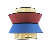 GLOBOSTAR® SAIGE 01919 Boho Κρεμαστό Φωτιστικό Οροφής με Ντουί 1 x E27 AC 220-240V IP20 - Πολύχρωμο - Μ50 x Π50 x Υ43cm