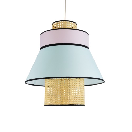 GLOBOSTAR® SAIGE 01920 Boho Κρεμαστό Φωτιστικό Οροφής με Ντουί 1 x E27 AC 220-240V IP20 - Πολύχρωμο - Μ50 x Π50 x Υ54cm