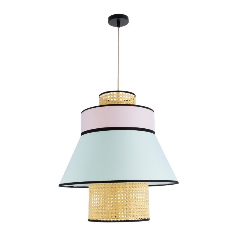 GLOBOSTAR® SAIGE 01920 Boho Κρεμαστό Φωτιστικό Οροφής με Ντουί 1 x E27 AC 220-240V IP20 - Πολύχρωμο - Μ50 x Π50 x Υ54cm