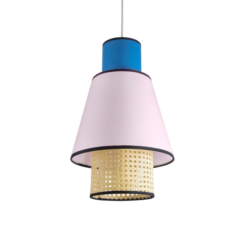 GLOBOSTAR® SAIGE 01921 Boho Κρεμαστό Φωτιστικό Οροφής με Ντουί 1 x E27 AC 220-240V IP20 - Πολύχρωμο - Μ30 x Π30 x Υ48cm