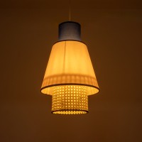 GLOBOSTAR® SAIGE 01921 Boho Κρεμαστό Φωτιστικό Οροφής με Ντουί 1 x E27 AC 220-240V IP20 - Πολύχρωμο - Μ30 x Π30 x Υ48cm