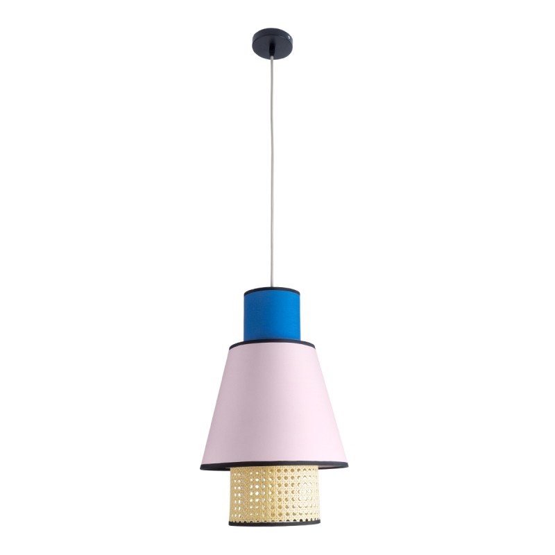 GLOBOSTAR® SAIGE 01921 Boho Κρεμαστό Φωτιστικό Οροφής με Ντουί 1 x E27 AC 220-240V IP20 - Πολύχρωμο - Μ30 x Π30 x Υ48cm