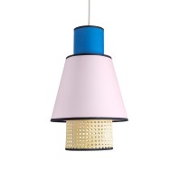 GLOBOSTAR® SAIGE 01921 Boho Κρεμαστό Φωτιστικό Οροφής με Ντουί 1 x E27 AC 220-240V IP20 - Πολύχρωμο - Μ30 x Π30 x Υ48cm