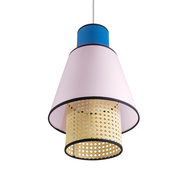 GLOBOSTAR® SAIGE 01921 Boho Κρεμαστό Φωτιστικό Οροφής με Ντουί 1 x E27 AC 220-240V IP20 - Πολύχρωμο - Μ30 x Π30 x Υ48cm