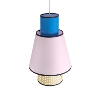 GLOBOSTAR® SAIGE 01921 Boho Κρεμαστό Φωτιστικό Οροφής με Ντουί 1 x E27 AC 220-240V IP20 - Πολύχρωμο - Μ30 x Π30 x Υ48cm